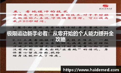 极限运动新手必看：从零开始的个人能力提升全攻略